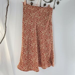 Hyped unicorn abstract ditsy floral midi dress